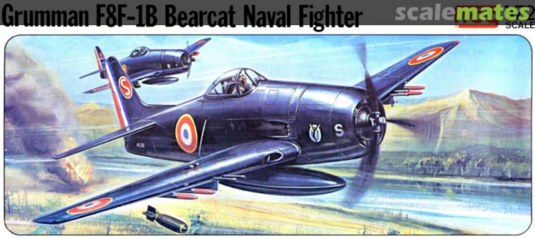 Boxart Grumman F8F-1B Bearcat Naval Fighter F407 FROG Boxart Grumman F8F-1B Bearcat Naval Fighter F407 FROG