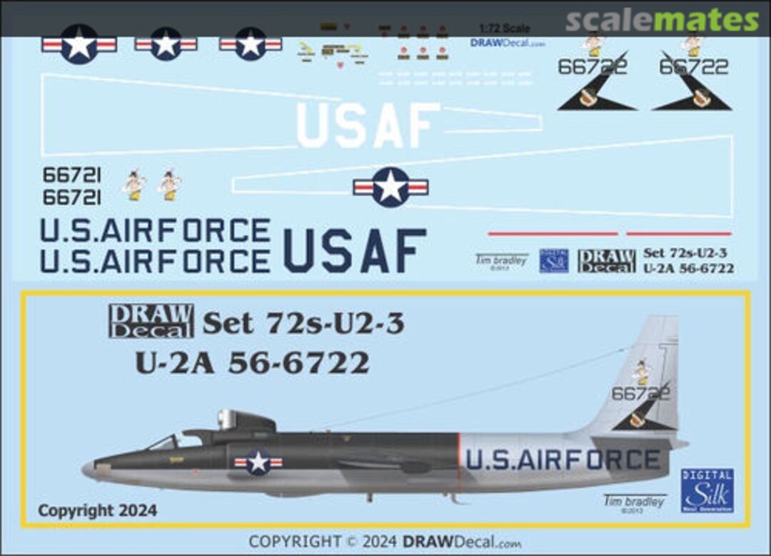 Boxart Lockheed U-2 D - USAF (56-6722) 72-U2-03 Draw Decal Boxart Lockheed U-2 D - USAF (56-6722) 72-U2-03 Draw Decal