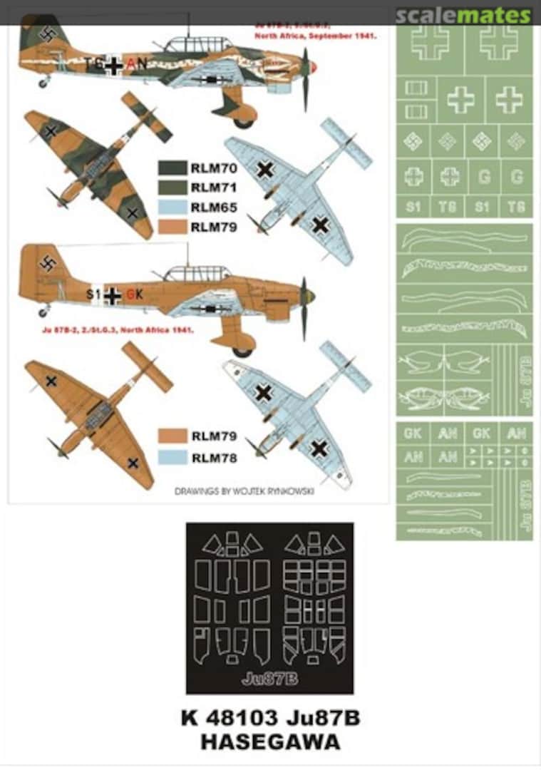 Boxart Junkers Ju 87B-2 Stuka K48103 Montex Boxart Junkers Ju 87B-2 Stuka K48103 Montex