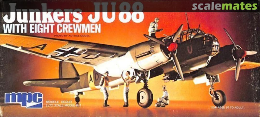 Boxart Junkers Ju 88 With Eight Crewmen 2-0203 MPC Boxart Junkers Ju 88 With Eight Crewmen 2-0203 MPC