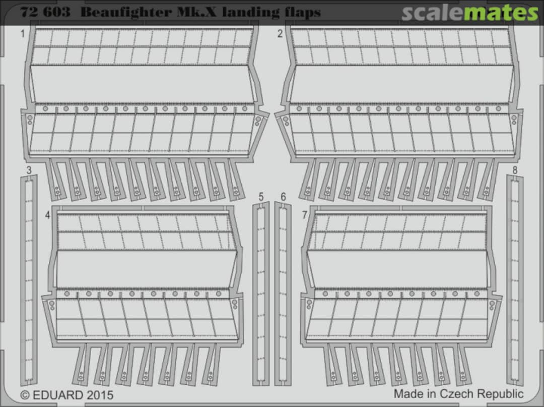 Boxart Beaufighter Mk.X landing flaps 72603 Eduard Boxart Beaufighter Mk.X landing flaps 72603 Eduard