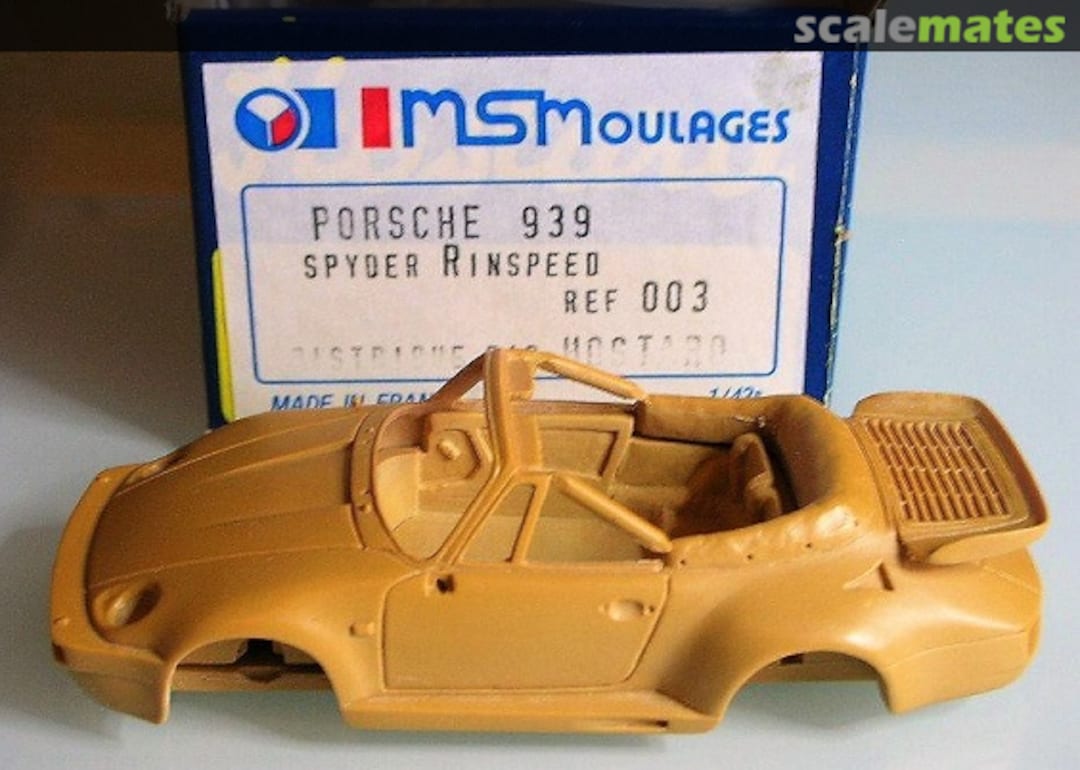 Boxart Porsche 939 "Rinspeed" 003 MS Moulages Boxart Porsche 939 "Rinspeed" 003 MS Moulages