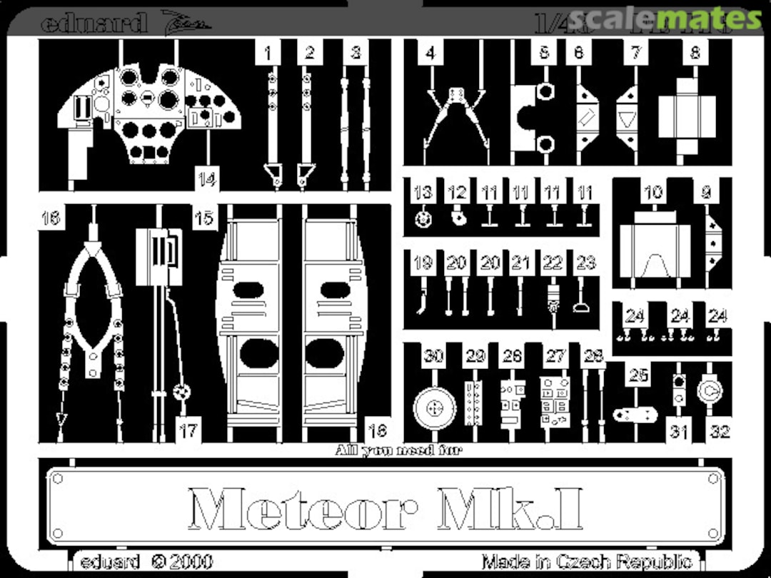 Boxart Meteor F.Mk.1 FE116 Eduard Boxart Meteor F.Mk.1 FE116 Eduard