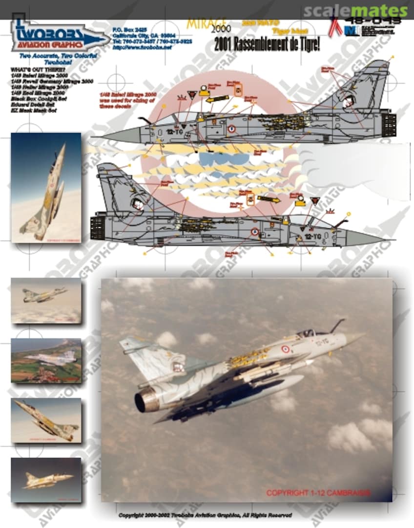 Boxart Mirage 2000 Rassemblement de Tigre 48-043 TwoBobs Aviation Graphics Boxart Mirage 2000 Rassemblement de Tigre 48-043 TwoBobs Aviation Graphics