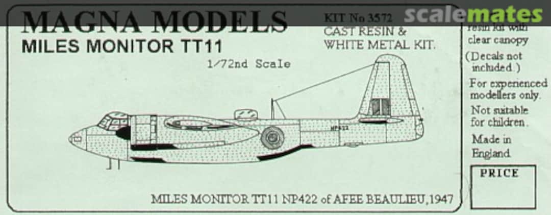 Boxart Miles Monitor T11 3572 Magna Models Boxart Miles Monitor T11 3572 Magna Models