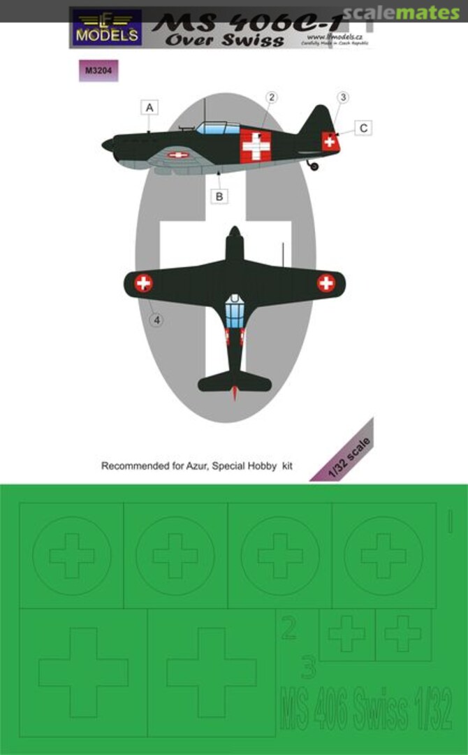 Boxart MS 406C-1 Over Swiss M3204 LF Models