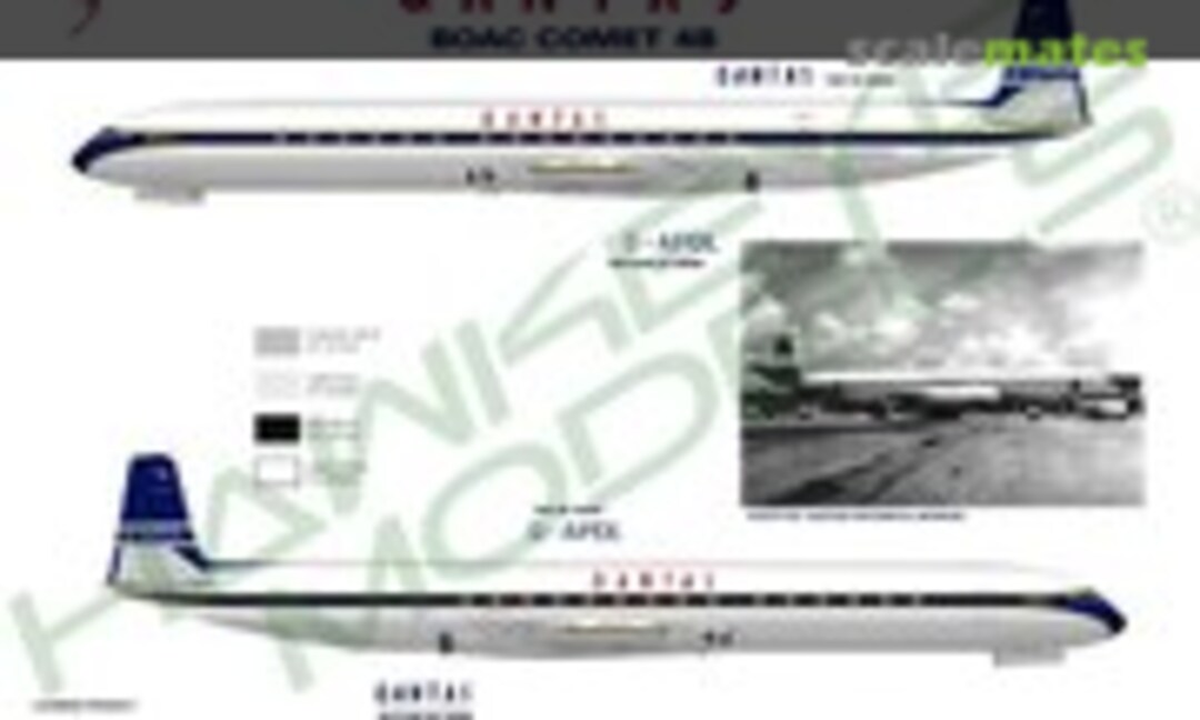 1:144 QANTAS, De Havilland Comet 4B, leased from BOAC (Hawkeye Models CDS-142) CDS-142