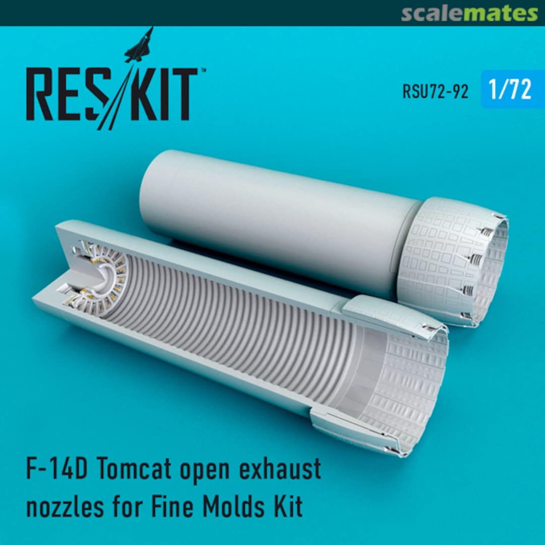 Boxart F-14D Tomcat open exhaust nozzles RSU72-0092 ResKit Boxart F-14D Tomcat open exhaust nozzles RSU72-0092 ResKit