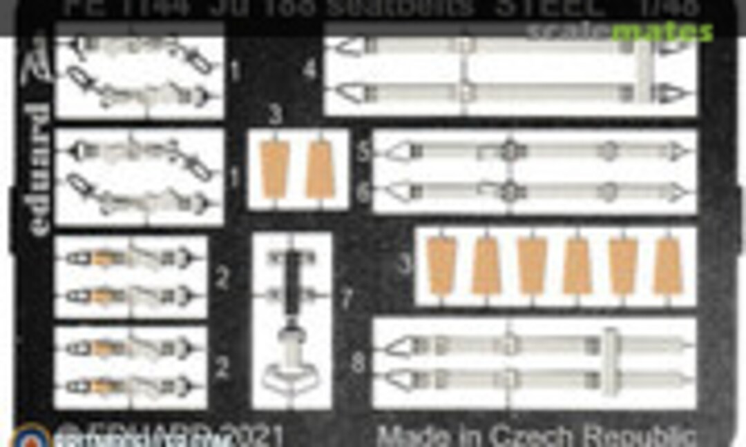 1:48 Ju 188 seatbelts STEEL (Eduard FE1144)