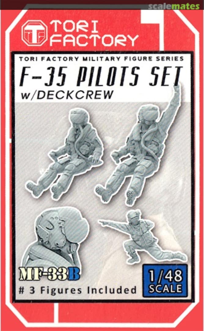 Boxart F-35 Pilots Set with Deck Crew (3 Figure Set) MF-33B Tori Factory Boxart F-35 Pilots Set with Deck Crew (3 Figure Set) MF-33B Tori Factory