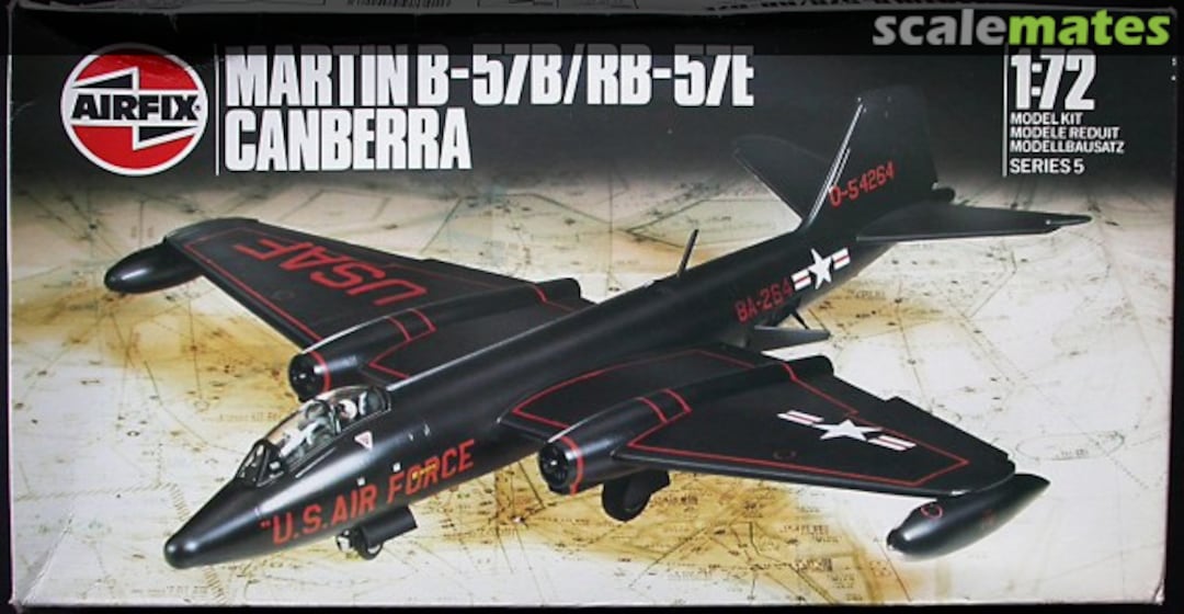 Boxart Martin B-57B/RB-57E Canberra 05018 Airfix