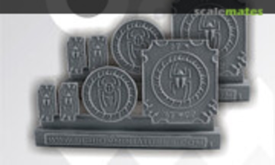 No Egyptian Decorated Plates (8 pcs) (Scibor Monsterous Miniatures CPEG0112) CPEG0112
