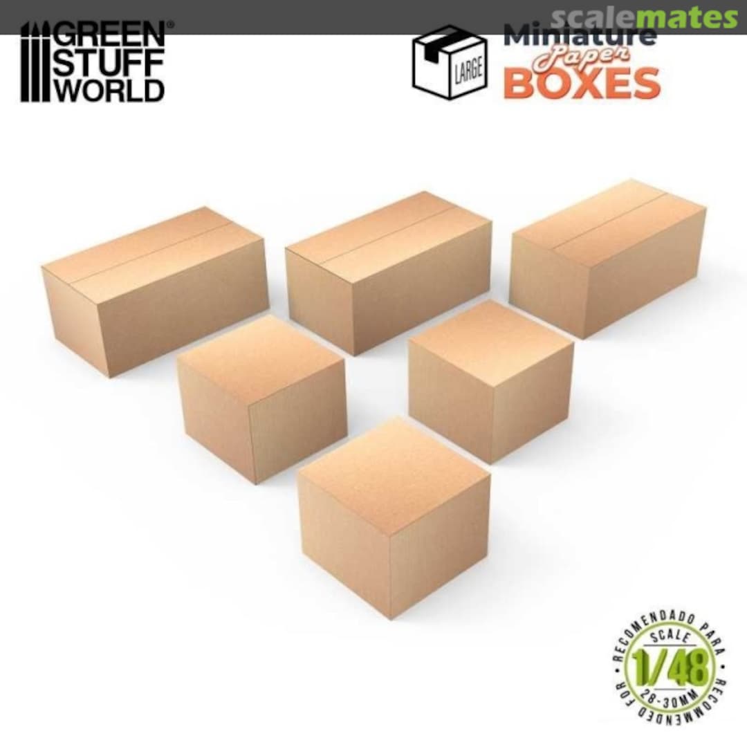 Boxart Miniature Paper Boxes (Large) 12477 Green Stuff World Boxart Miniature Paper Boxes (Large) 12477 Green Stuff World