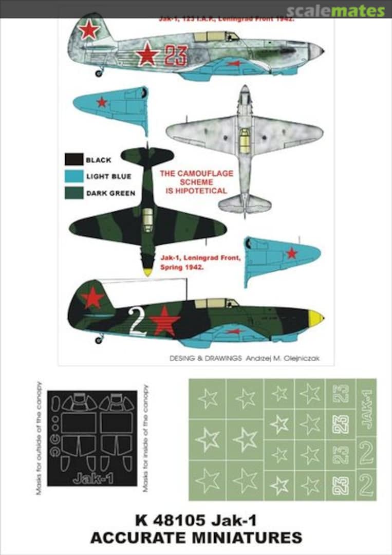 Boxart Yakovlev Yak-1 K48105 Montex Boxart Yakovlev Yak-1 K48105 Montex
