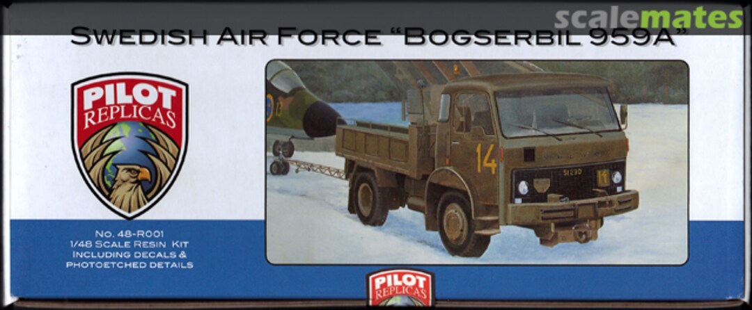 Boxart Swedish Air Force "Bogserbil 959A" 48-R001 Pilot Replicas Boxart Swedish Air Force "Bogserbil 959A" 48-R001 Pilot Replicas