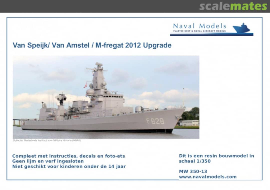 Boxart Van Speijk / Van Amstel / M-fregat 2012 upgrade MW 350-13 Naval Models