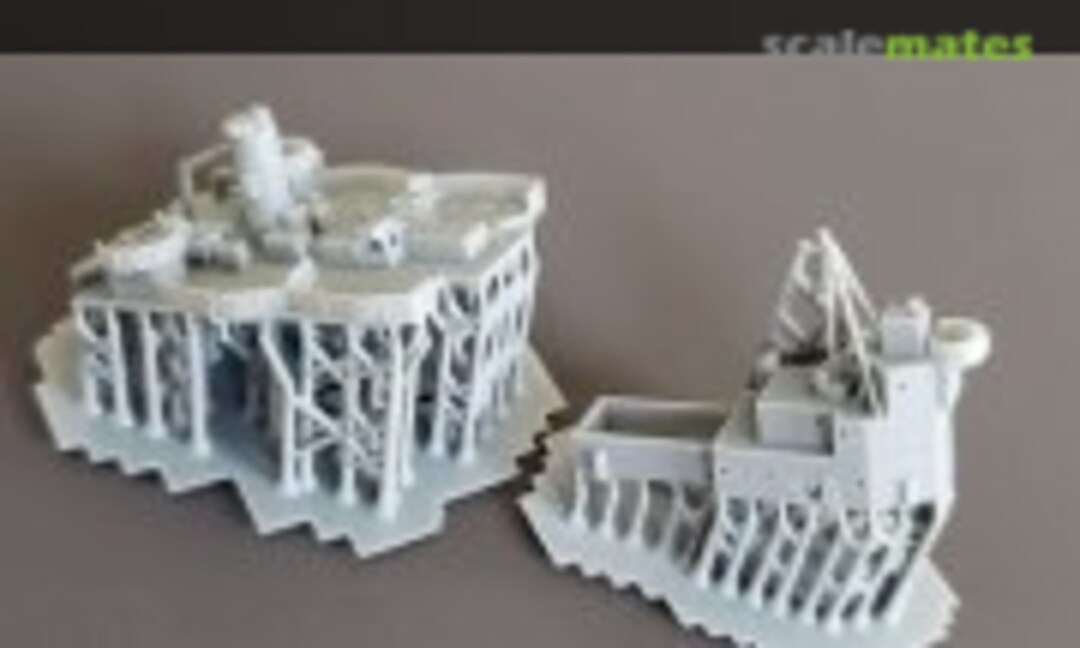 1:700 USS Portland CA-33 Lower Anti-aircraft Deck and Aft Superstructure, 1942 (Model Monkey 700-CA33 Lower AA deck) 700-CA33 Lower AA deck