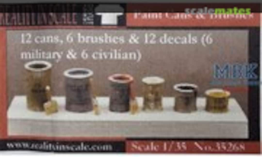 1:35 Paint Cans and Brushes (Reality in Scale 35268) 35268