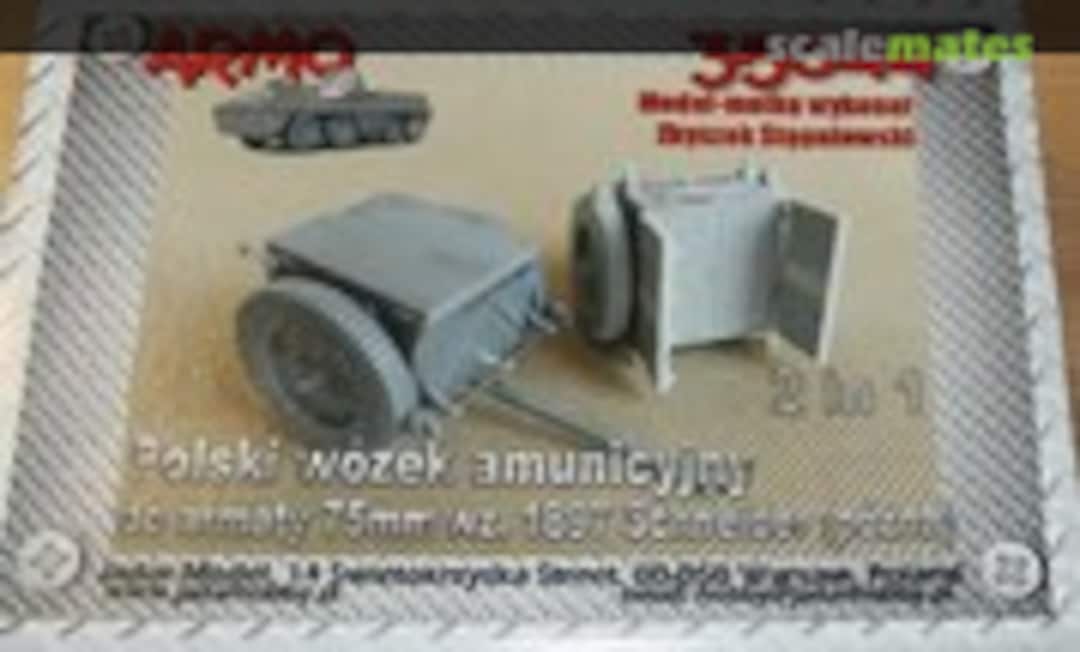 1:35 Ammo trailer for Polish version French 75mm field gun Mle 1897 (Armo 35044)