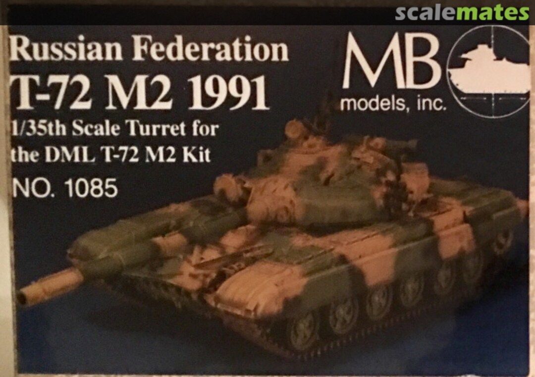 Boxart T-72 M2 1991 Turret 1085 MB Models Boxart T-72 M2 1991 Turret 1085 MB Models