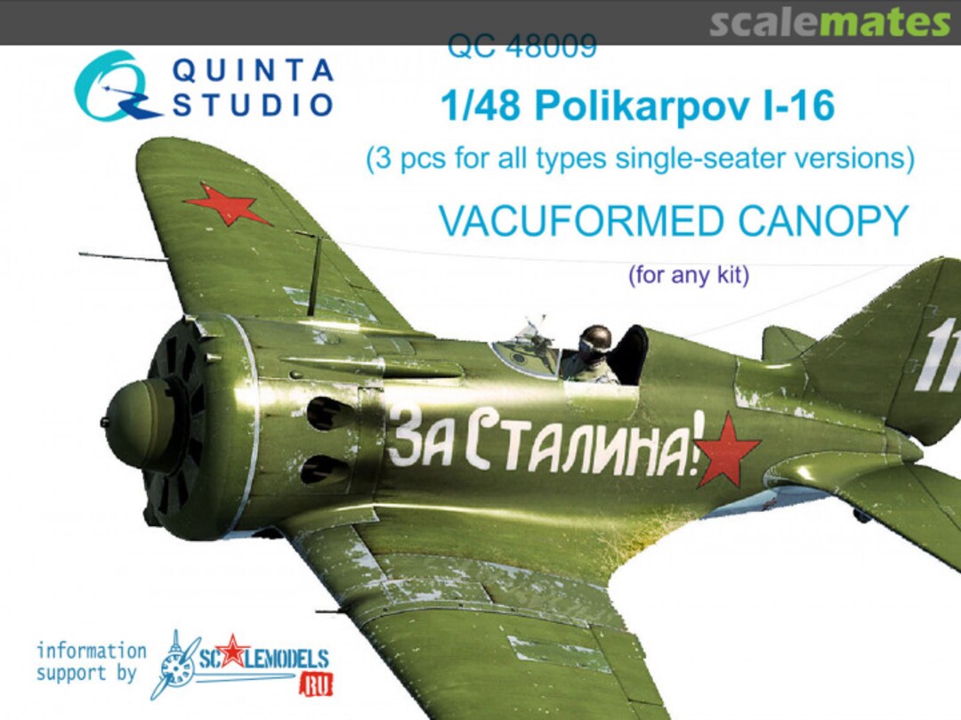 Boxart Polikarpov I-16 (for all types) QC48009 Quinta Studio Boxart Polikarpov I-16 (for all types) QC48009 Quinta Studio