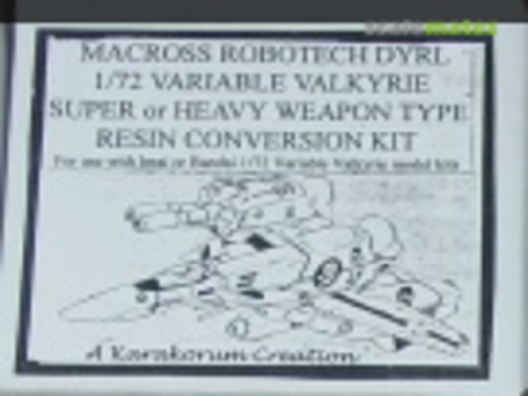 Boxart Resin Super/Strike Armor for VF-1 variable Valkyrie 1 Karakorum Creations Boxart Resin Super/Strike Armor for VF-1 variable Valkyrie 1 Karakorum Creations