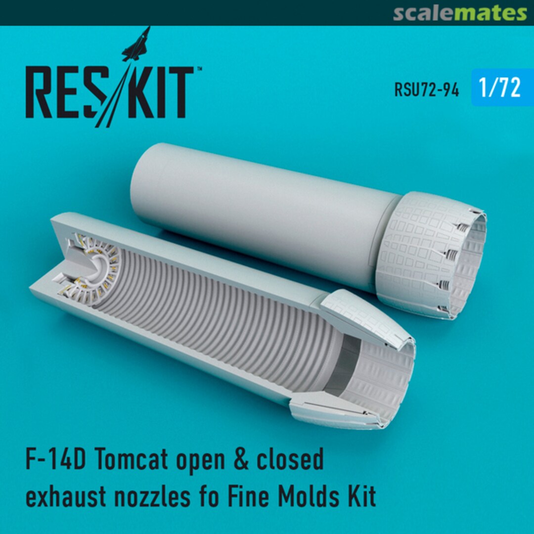 Boxart F-14D Tomcat open & closed exhaust nozzles RSU72-0094 ResKit Boxart F-14D Tomcat open & closed exhaust nozzles RSU72-0094 ResKit