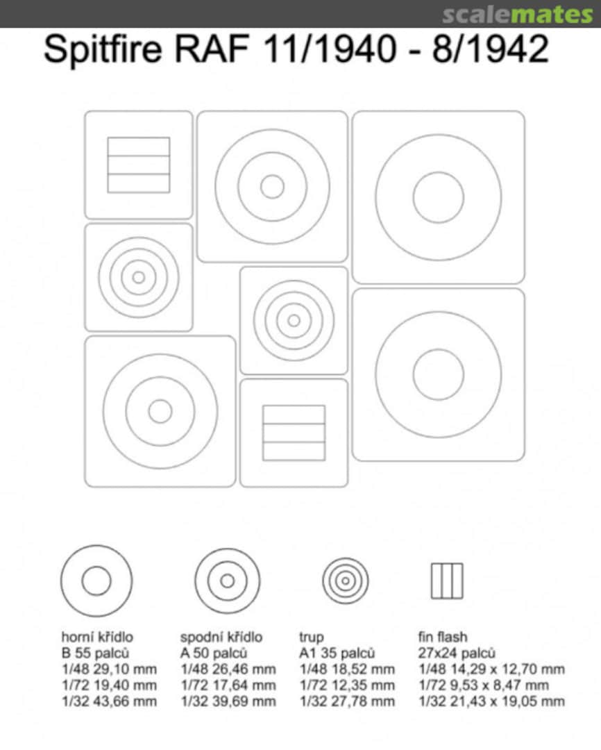 Boxart Spitfire RAF early 24032 Omask Boxart Spitfire RAF early 24032 Omask
