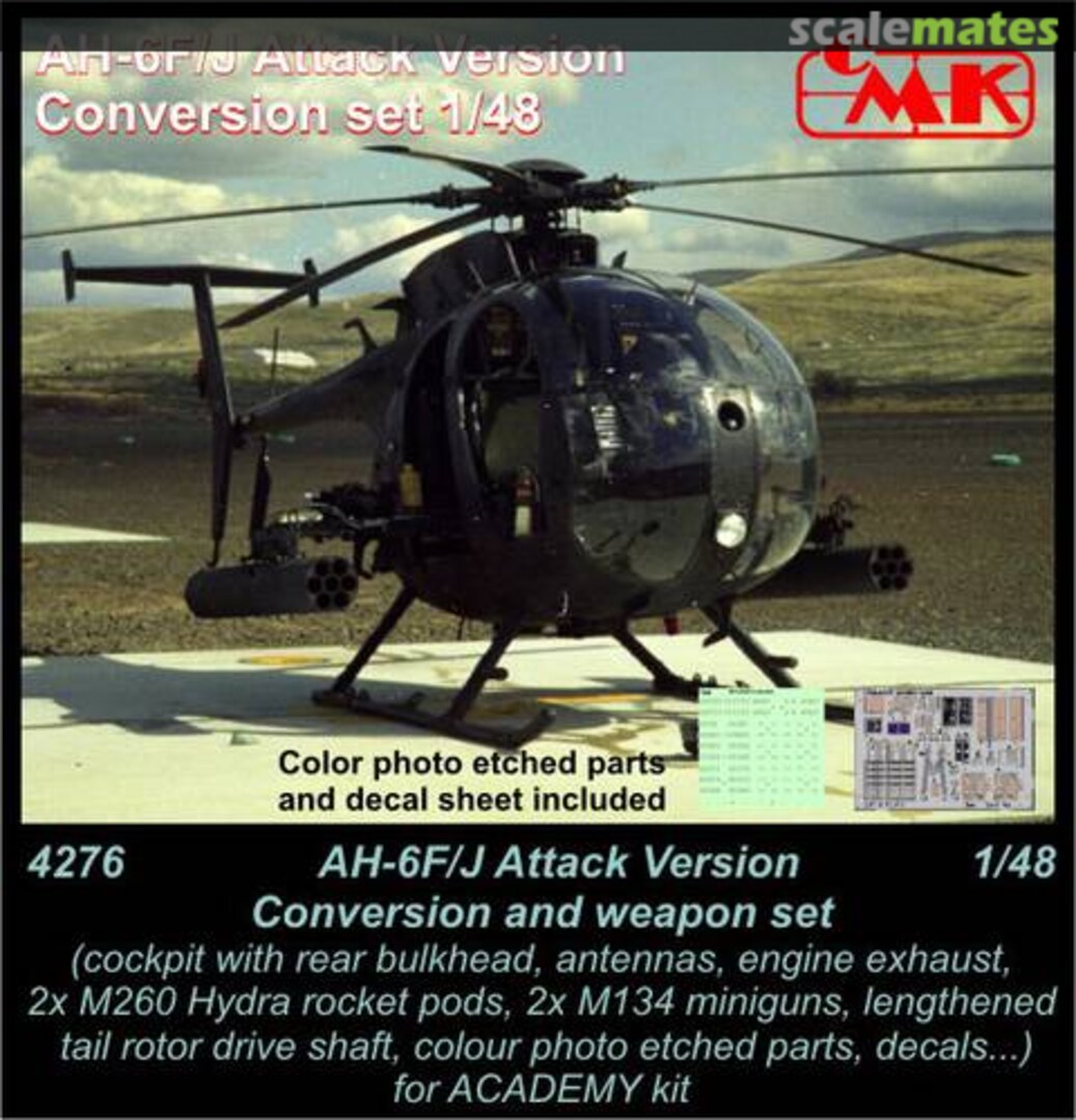 Boxart Ah-6F/J Attack Version Conversion and weapon set 4276 CMK Boxart Ah-6F/J Attack Version Conversion and weapon set 4276 CMK