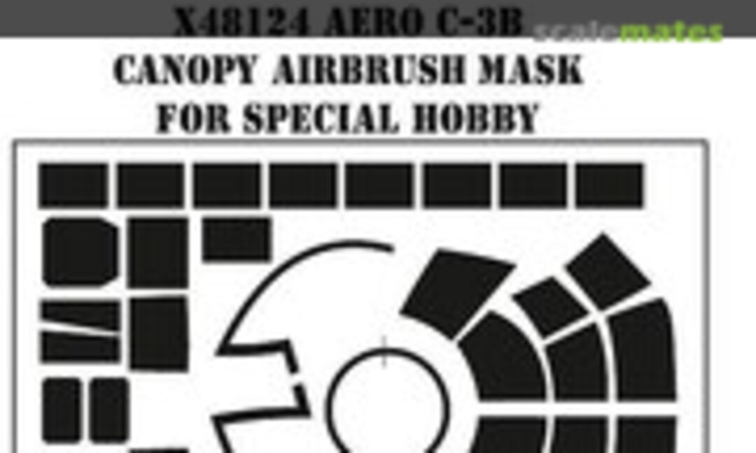 1:48 Aero C-3B Canopy Airbrush Mask (MH Models X48124) X48124