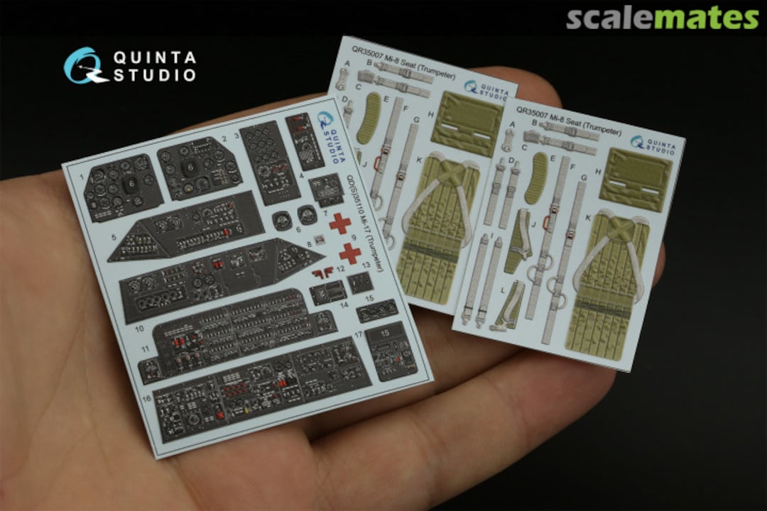Contents Mi-17 interior 3D decals QD35110 Quinta Studio Contents Mi-17 interior 3D decals QD35110 Quinta Studio
