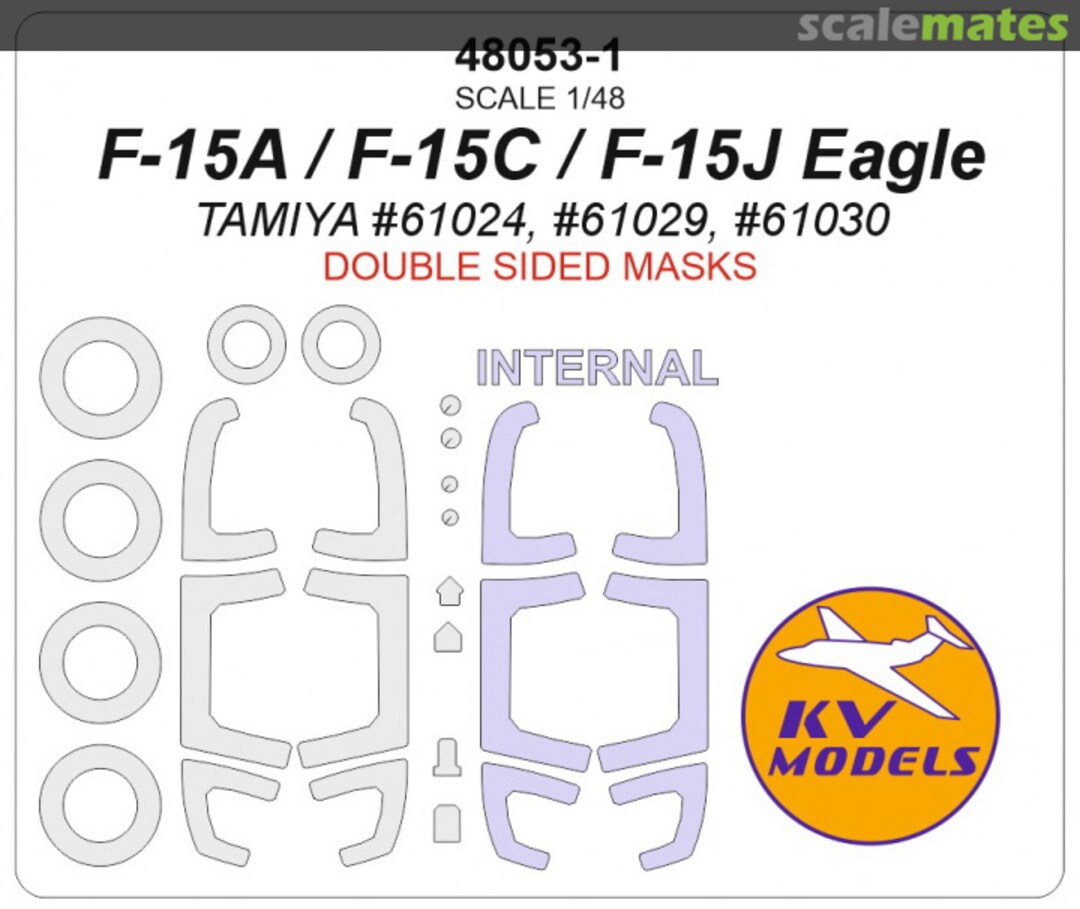 Boxart F-15A/C/J Eagle masks (double sided) 48053-1 KV Models Boxart F-15A/C/J Eagle masks (double sided) 48053-1 KV Models