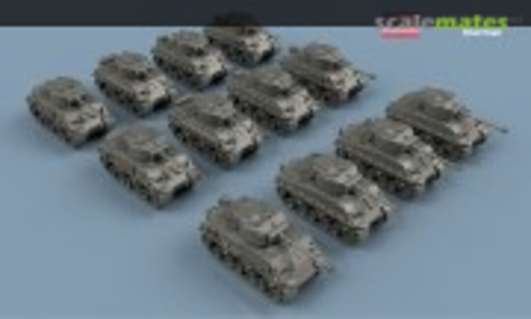 1:100 US Sherman M4A3E8 (76mm) x6 - 3D Printed (L'Arsenal 3D100385) 3D100385