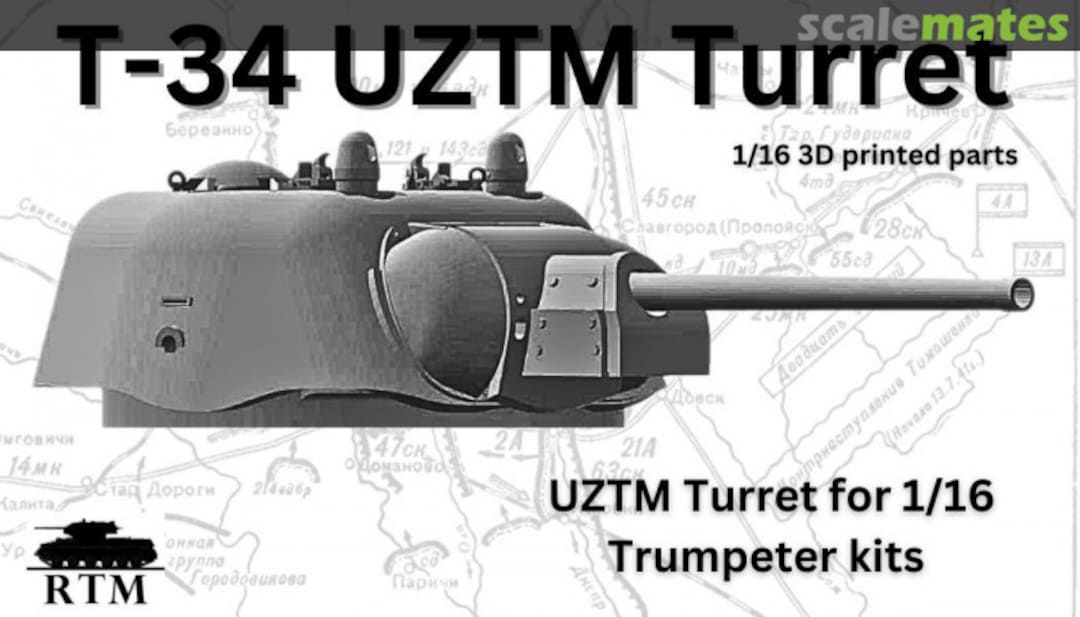 Boxart T-34 UZTM Turret Resin Tech Models Boxart T-34 UZTM Turret Resin Tech Models