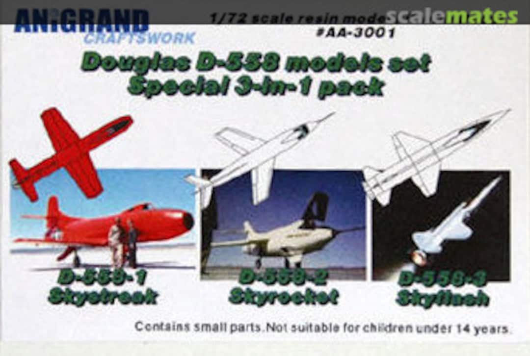 Boxart Douglas D-558s "3-in-1" special pack AA-3001 Anigrand Craftswork Boxart Douglas D-558s "3-in-1" special pack AA-3001 Anigrand Craftswork
