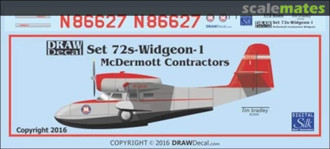 Boxart Grumman Widgeon - McDermott Contractors 72-WIDGEON-01 Draw Decal Boxart Grumman Widgeon - McDermott Contractors 72-WIDGEON-01 Draw Decal