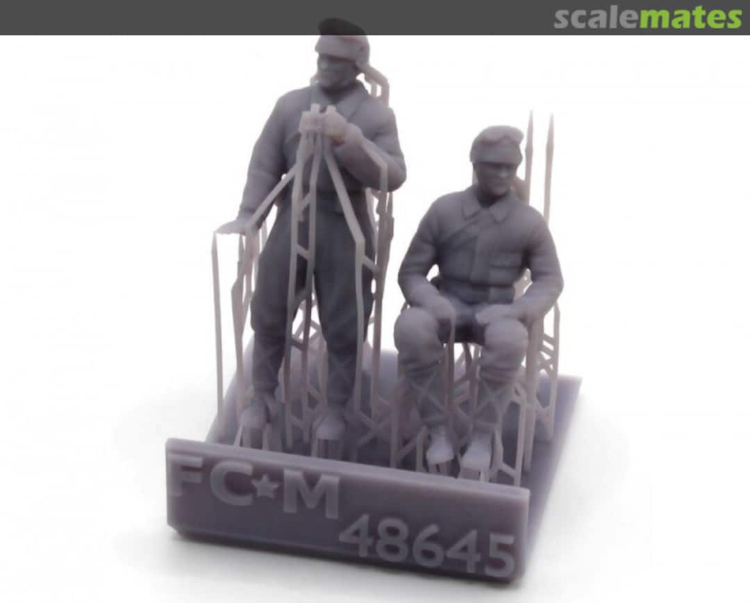 Contents Japanese WWII Tank Crew (2 Figures / 3D-Printed) 48645 FC Model Trend