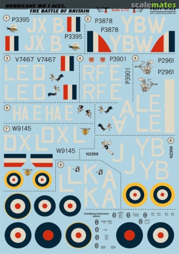 Boxart Hurricane Mk I Aces 72-065 Print Scale Boxart Hurricane Mk I Aces 72-065 Print Scale