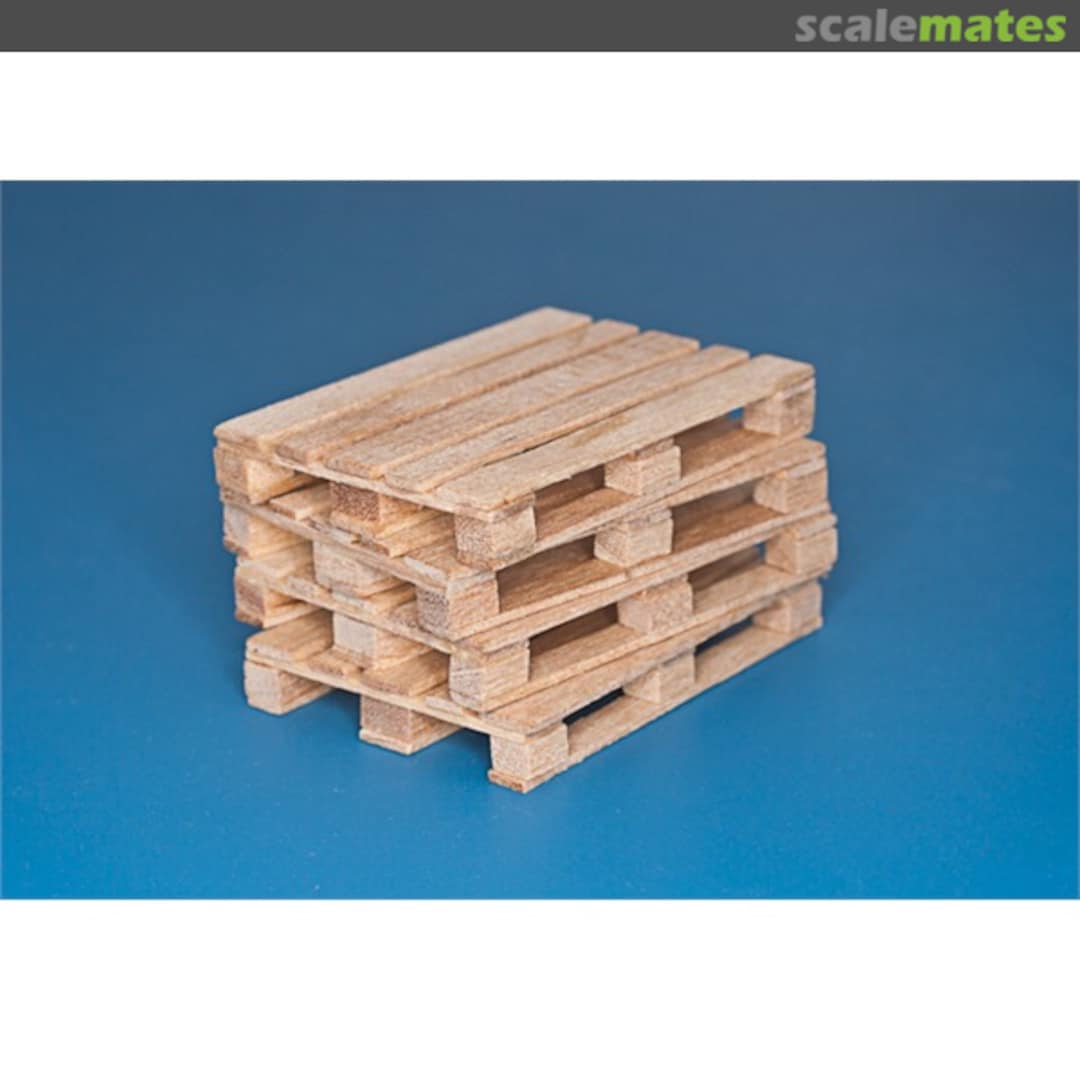 Boxart 4 x natural wood pallets 35D30 RB Model Boxart 4 x natural wood pallets 35D30 RB Model