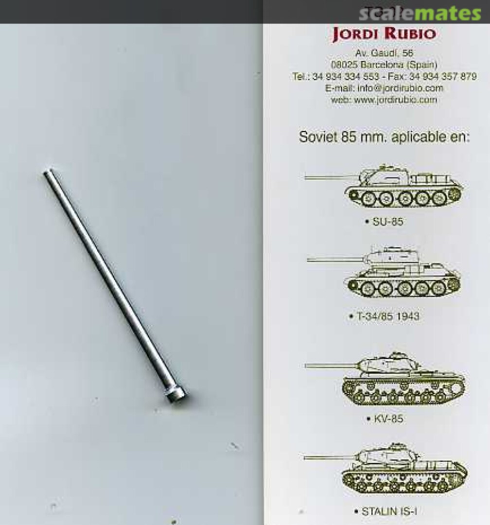 Boxart 85mm D-5T:T-34/85 modelo 1944, SU-85, KV-85, IS-I TG-09 Jordi Rubio Boxart 85mm D-5T:T-34/85 modelo 1944, SU-85, KV-85, IS-I TG-09 Jordi Rubio