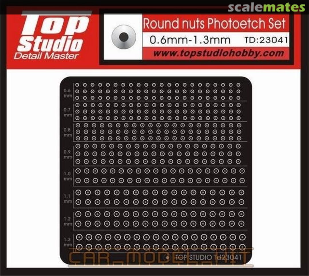 Boxart Round nuts 0,6mm to 1,3mm TD23041 Top Studio Boxart Round nuts 0,6mm to 1,3mm TD23041 Top Studio