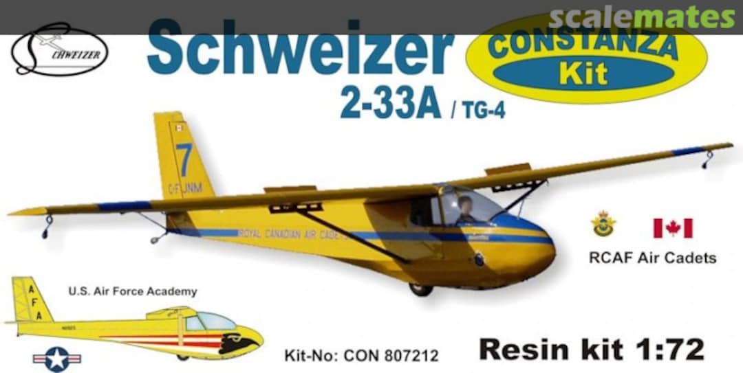 Boxart Schweizer 2-33A / TG-4 CON 807212 Constanza Kit