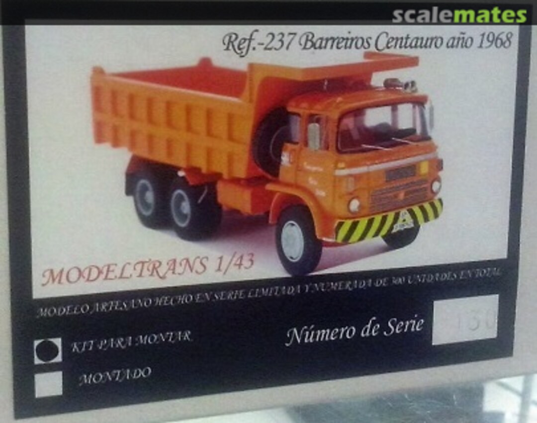 Boxart Barreiros Centauro 237 Modeltrans Boxart Barreiros Centauro 237 Modeltrans