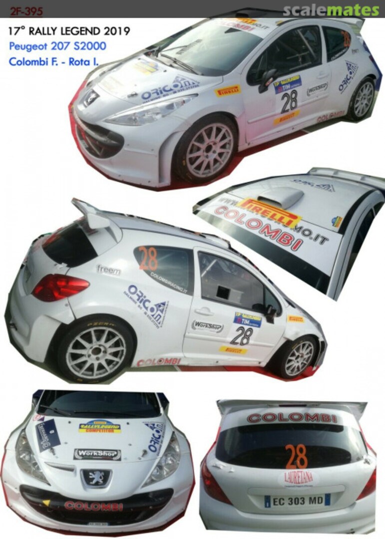 Boxart Peugeot 207 S2000 [EC 303 MD] "ORICOM" 2F-395 Due Effe Models