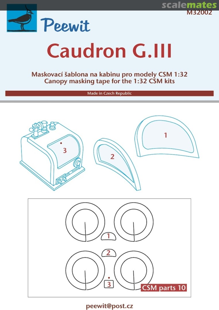 Boxart Caudron G.III M32002 Peewit Boxart Caudron G.III M32002 Peewit