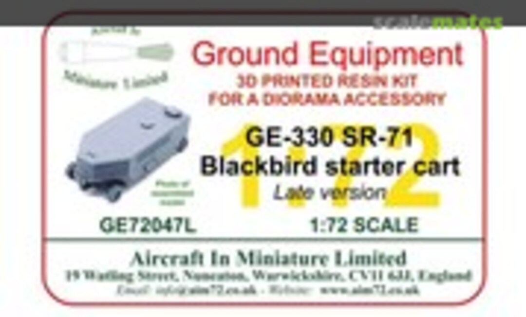 1:72 GE-330 SR-71 Blackbird Starter Cart (Aircraft In Miniature Ltd GE72047L)