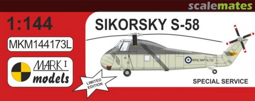 Boxart Sikorsky S-58 MKM144173L Mark I Models Boxart Sikorsky S-58 MKM144173L Mark I Models