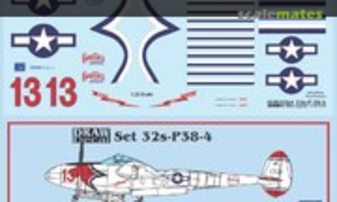 1:32 “White Lightnin” P-38L (Draw Decal 32-P38-4) 32-P38-4
