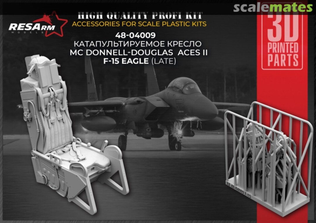 Boxart F-15 Eagle (late) ejection seat ACES II 48-04009 RESArm Boxart F-15 Eagle (late) ejection seat ACES II 48-04009 RESArm