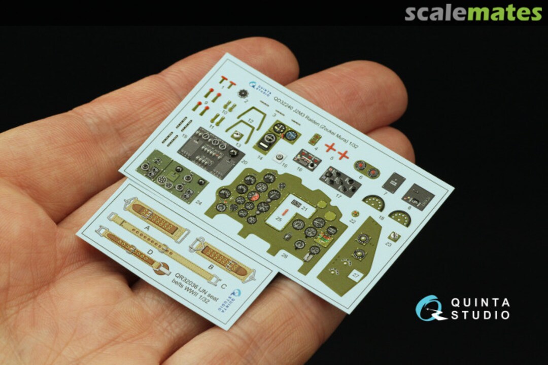 Contents Mitsubishi J2M3 Raiden interior 3D decals QD32240 Quinta Studio Contents Mitsubishi J2M3 Raiden interior 3D decals QD32240 Quinta Studio